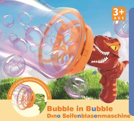Bubble in Bubble Dino – Seifenblasenmaschine für Kinder mit Spezialeffekt