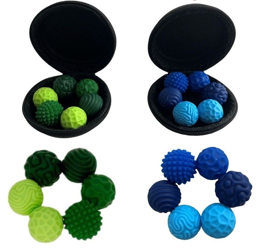 FidgNetics – Magnetisches Fidget Toy mit 6 Strukturen & Etui